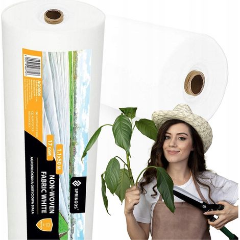 TELO NON TESSUTO AGRICOLO PRIMAVERILE 17g COPERTURA 1,1x50m FORTE AUTUNNALE DI PROTEZIONE (1/5)
