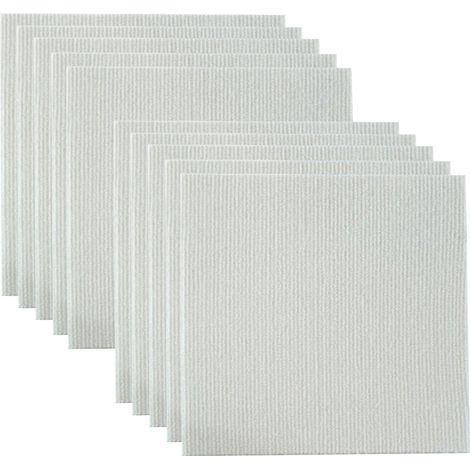 tapis de sol auto-adhésifs décoller et coller Installation facile et rapide à nettoyer coupe arbitraire cassé 30x30cm 10 pièces Blanc (1/5)