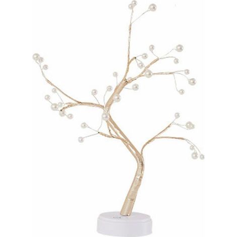 Lampe De Table Sapin De Noël - 108 LED Blanc Chaud - Pied Stable - USB Alimenté - Décoration Intérieure - 3 Pièces (1/5)