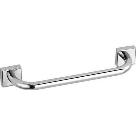 Barre d'appui - Décor : Chromé - Diamètre tube : 20 mm - Longueur : 300 mm - Matériau : Laiton - Platine : 50 x 50 mm - Profondeur : 85 mm - ITAR