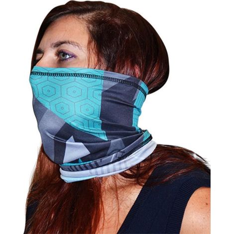 Tour de cou TRENDY pour homme / femme Neck Tube Grey Blue Shape (1/3)