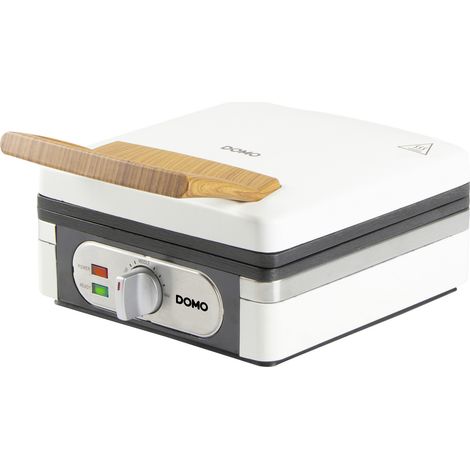 Domo DO9274W Waffeleisen weiß pulverbeschichtet 1400 W kompakt (1/5)