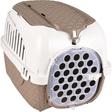 Cage de transport pour animaux - 52 x 33 cm - Taupe - Livraison gratuite (1/5)