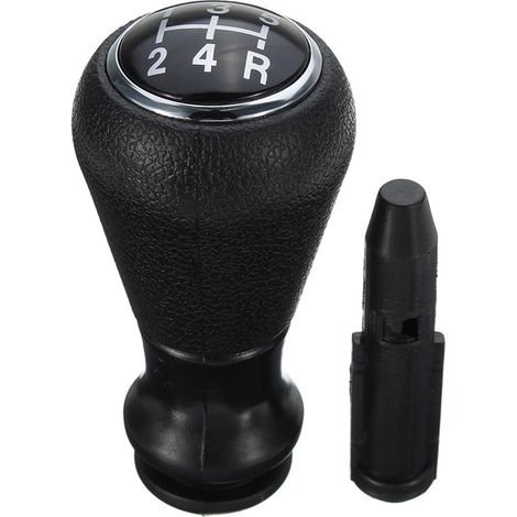 Pommeau Levier Vitesse - Compatible Peugeot 106 205 206 307 308 C1 C3 - Installation Facile - Noir - 1 Pièce (1/5)