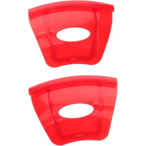 2-Piece Red Resin Tire Rim Protectors for Bicycles and Motorcycles (1/5)