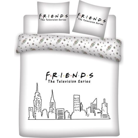 Parure de lit double réversible Friends - 220 cm x 240 cm (1/2)