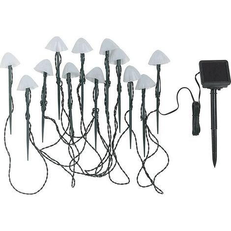 Solar Lichterkette Aussen 20 LED Solar Pilze Gartendeko, 2 Modi Solar Garten Pilzlampe Wasserdicht Solarleuchten Figuren für Garten Rasen Balkon Terrassen Ostern Deko (1/5)