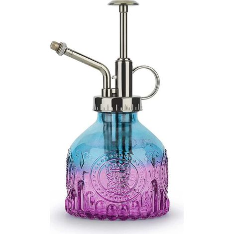 Verre Plantes Vaporisateur D'arrosage, 200ml Rétro avec Pompe Supérieure Arrosoir, Pulvérisateur Brumisateur