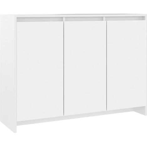 Sideboard/Anrichte/Buffet Weiß 102x33x75 cm Holzwerkstoff LXWW504180 (1/5)