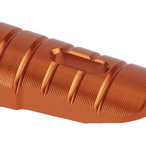 Motorrad-Fußrastenzubehör aus Aluminiumlegierung, verbreiterte Fußrastenbasis, kompatibel mit KTM DUKE 200/250/300/790/890/R, orange (1/4)