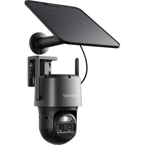 Reolink 4K PTZ Camera Exterieur Solaire Suivi & Zoom Auto TrackMix Gris Double Objectif 360° Pan&Tilt Vision Nocturne Couleur Détection Intelligente Wi-Fi 6 Bi-Bande Panneau Solaire Inclus (1/5)