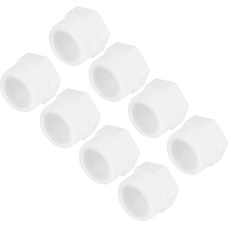 8 Pièces Raccord de Tuyau en Pvc G3/4" Mâle Vers G1/2" Femelle (1/5)