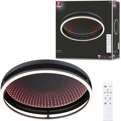 Plafonnier LED Spaceglow One RGB+ 650lm / 0lm 230 V 34,5W Noir mat (1/5)