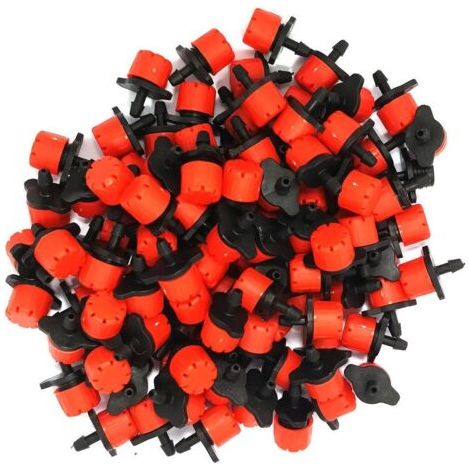 Lot de 100 goutteurs couleur rouge Goutteur simple