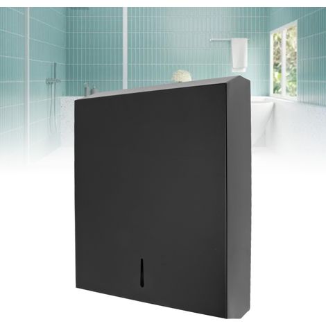 BK50 Portarotolo da parete multifunzionale in acciaio inox per cucina e bagno, nero (1/4)