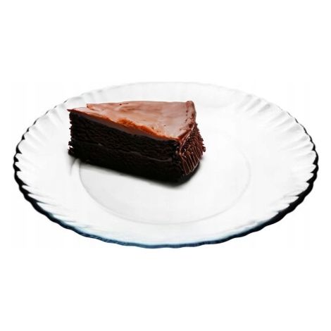 Assiette à dessert en verre transparent, 19 cm (1/2)