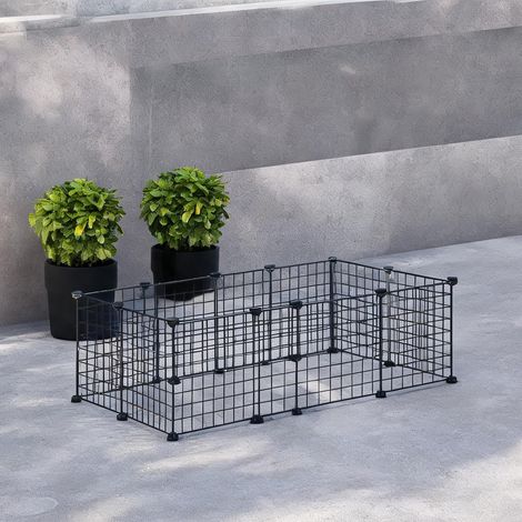 Cage pour rongeur coloris noir en métal 106 x 73 x 36 cm (1/5)