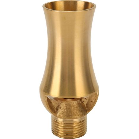 Buse de fontaine pour irrigation de bassin, tour de glace en cuivre, tête d'arrosage en cèdre pour jardin G1/2 G3/4 universelle 9,5 cm. (1/5)