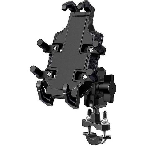 Universelle Motorrad-Handyhalterung für Motorräder mit einem Durchmesser von 4,7 bis 7,2 Zoll, Lenkerhalterung für Motorräder und Fahrräder, robustes und rutschfestes Lenkerdesign.