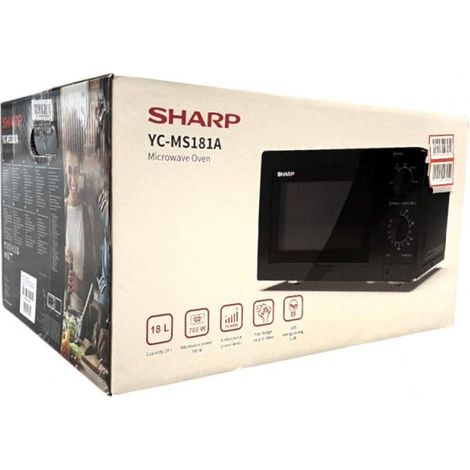 Sharp YC-MS181AE-B 18 Liter 700 W Mikrowelle schwarz"-"183954401