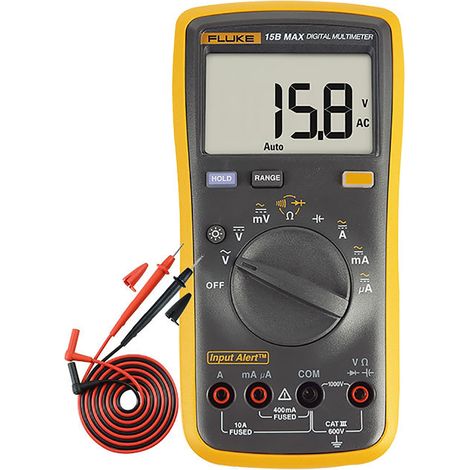 Multímetro digital portátil FLUKE F15B Max-01 de 6000 cuentas, voltímetro, amperímetro, universal, medición de voltaje CA/CC, resistencia, capacitancia, diodo. (1/5)