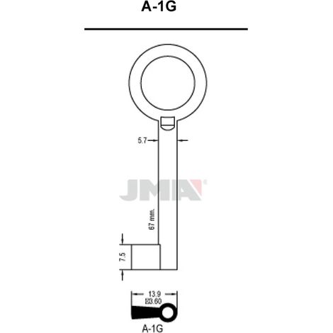 (10 u.) LLAVE EN BRUTO GORJA LATON