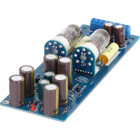 Carte de préamplificateur à Tube sous vide 6J1, Module d'amplification de préampli de puissance HIFI avec LED AC 12V