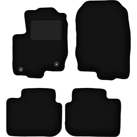 Tappetini auto in velluto nero per: Mitsubishi Colt VI HB 5D (2004-2008) (1/5)