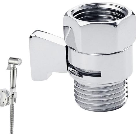 Stop Douche, Inverseur Douche, Minuteur Douche Coupe Eau Automatique, Vanne D'arrêt De Pommeau De Doucher, Valve De Pommeau De Douche, Pour Pommes De Douche, Douchettes À Main, Bras De Douche (1/5)
