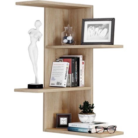 Holz Wandregal Eckregal Regal Balos (1/3)