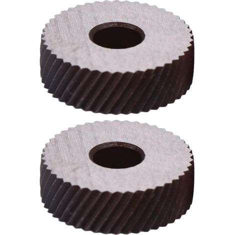 Outil de Moletage à Roue Diagonale en Acier Noir pour Tour Tête Pivotante, Jeu à Pas Linéaire, Motifs de Pression et Résistance Renforcée (1/5)