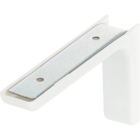 Staffa per mensola con tappo in plastica - bianca 119x77 Riex JK28 (1/3)