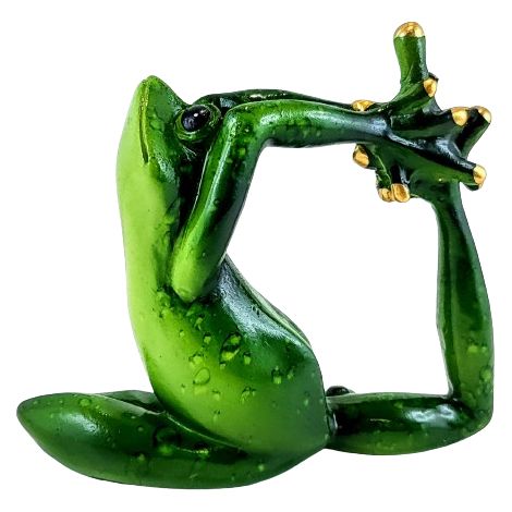 Yoga-Froschfigur, 9,5 cm (1/4)
