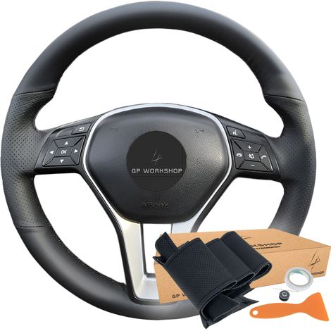 Rivestimento per volante per Mercedes Benz C W204 A W176 B W246 C117 (1/5)