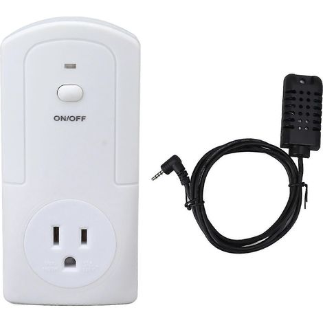 Thermostat sans fil Wi-Fi à brancher, régulateur de température, chauffage, refroidissement, capteur de température, fonction humidificateur, 90-250 V CA, prise US, 15 A, 1800 W - YM (1/5)