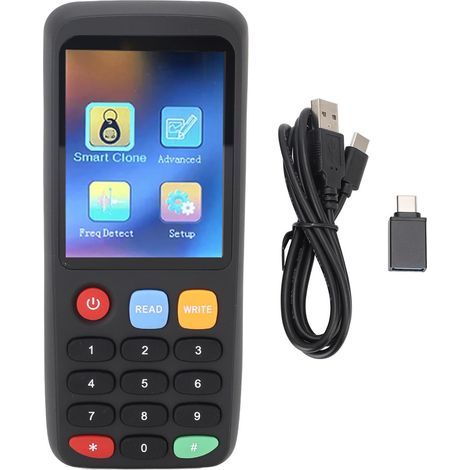 Copieur de cartes NFC ABS, 400mAh, lecteur, graveur, duplicateur pour cartes d'identité IC, 125kHz, 13.56Mhz (1/5)