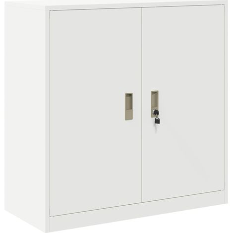 Storage Cabinet White 90 x 40 x 90 cm Steel vidaXL