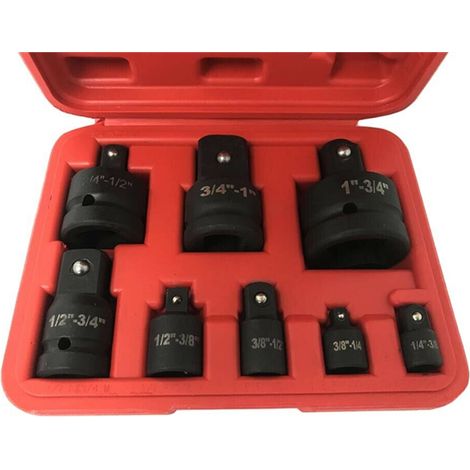 Kit 8 Adattatori Riduttori Impatto Bussole Aria Compressa