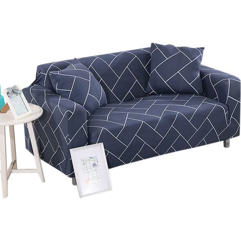 Housse de canapé extensible pour 4 places, protection anti-poussière et anti-taches, tissu doux polyester élasthanne, lavable en machine (1/5)
