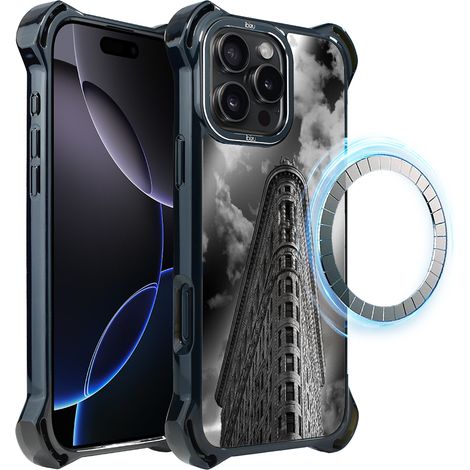 Hülle für iPhone 16 Pro Max ibizu DropGuard Ultra mit MagSafe, Noir City, Flatiron (1/5)