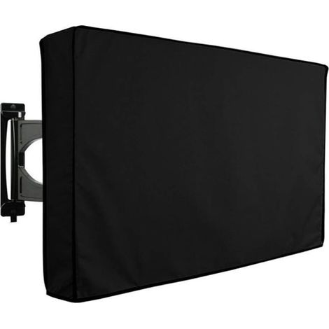 Housse de protection extérieure pour téléviseur 40-42 pouces avec protection inférieure, résistante aux intempéries et à la poussière, compatible avec les téléviseurs LCD, LED et plasma. (1/5)
