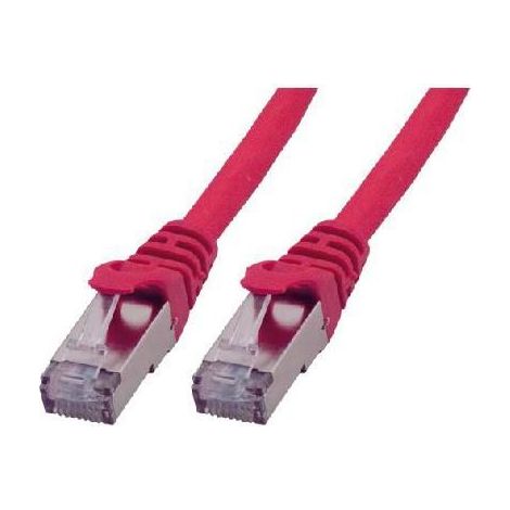 Cordon de brassage RJ45 CAT 6 A - MCL - 3m - S/FTP - LSZH - Rouge