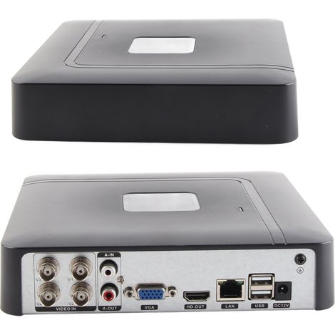 Enregistreur vidéo en temps réel 4 canaux (4CH) AHd CVI/TVI/DVr NVR 5 en 1, 100-240 V, conforme aux normes européennes