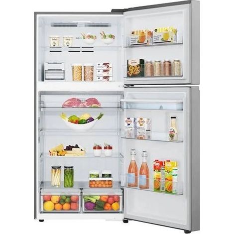 LG GTFV61PYBQD nevera y congelador Independiente 609 L Plata