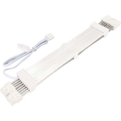 5V 18AWG ARGB-Verlängerungskabel mit Ummantelung, flexibel und hochhell, kompatibel mit Netzteilen und Mehrfarbenmodi, dualer 8-Pin-Anschluss für GPUs (1/5)