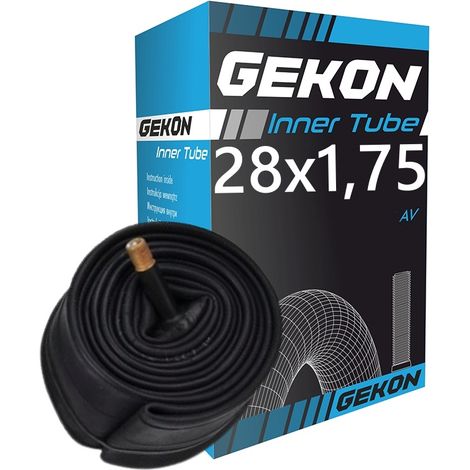 Cámara de aire para bicicleta 28 x 1,75 AV Car Gecko (1/4)