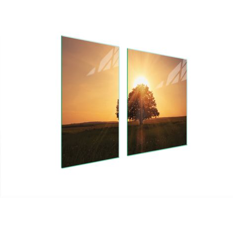 PIASTRA PROTETTIVA IN VETRO PER STUFA 90x52 TREE (1/5)