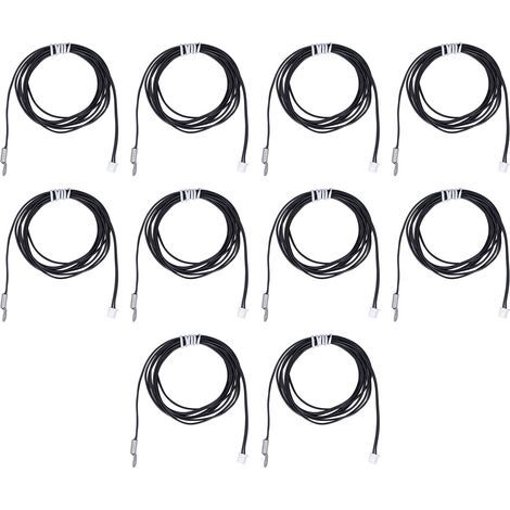 Packung mit 10 NTC-Thermistor-Temperaturfühlern, kaltgepresster Temperaturfühler, 2 Meter, 5 kΩ, B3470 (1/5)
