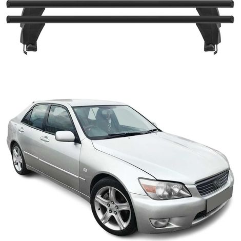 OMAC Dachträger Querträger Alu für Lexus IS I XE10 1999-2005 – Abschließbar – T-Nut – City-Crash-getestet – Max. 50 kg Schwarz (1/5)