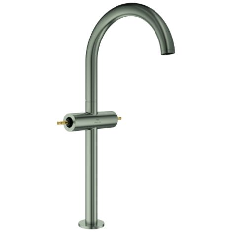 WT-Einlochbatt. Atrio Private C. 21140 XL-Size f. Hebelgriffe satin steel (1/2)